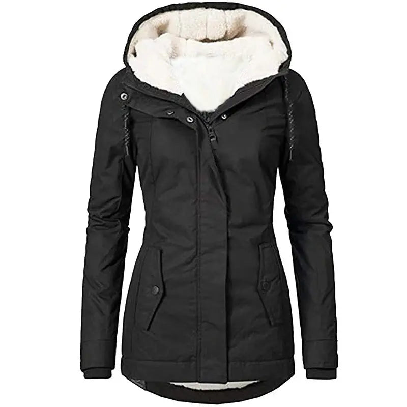 Long Hooded Winter Jacket for Women