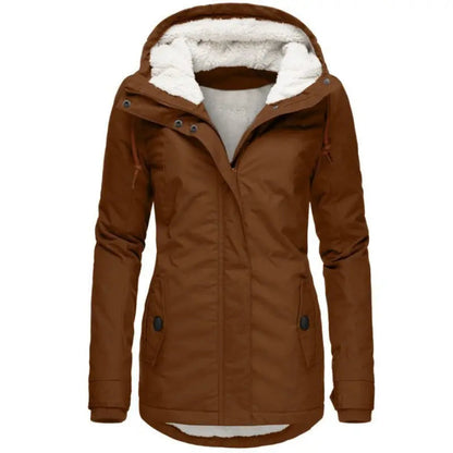 Long Hooded Winter Jacket for Women