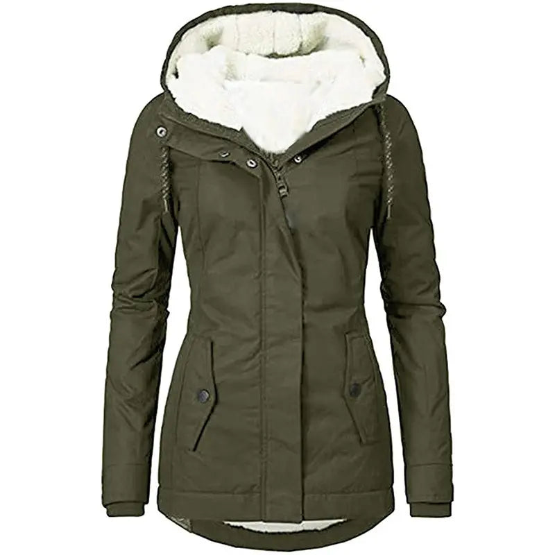 Long Hooded Winter Jacket for Women