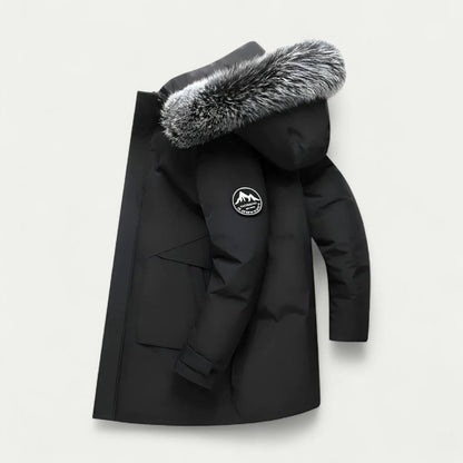 Men’s Fur-Trimmed Long Winter Parka