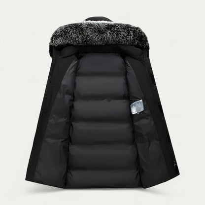 Men’s Fur-Trimmed Long Winter Parka