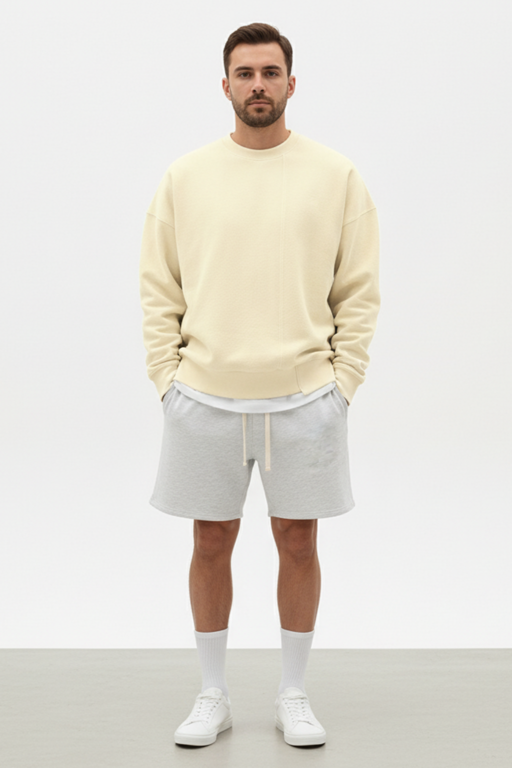 Men’s Loose Fit Round Neck Sweater