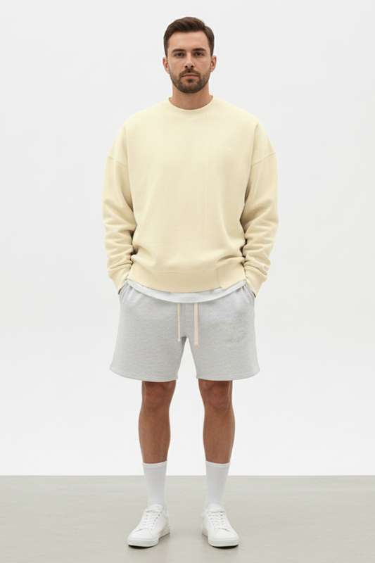 Men’s Loose Fit Round Neck Sweater