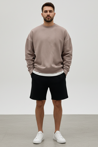 Men’s Loose Fit Round Neck Sweater
