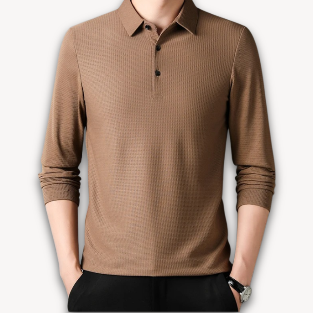 Men’s Classic Textured Polo Shirt