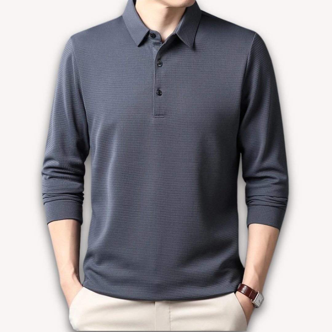 Men’s Classic Textured Polo Shirt