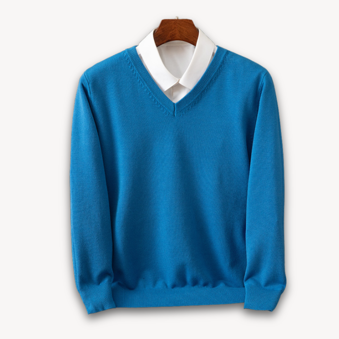 Men’s Elegant V-Neck Sweater