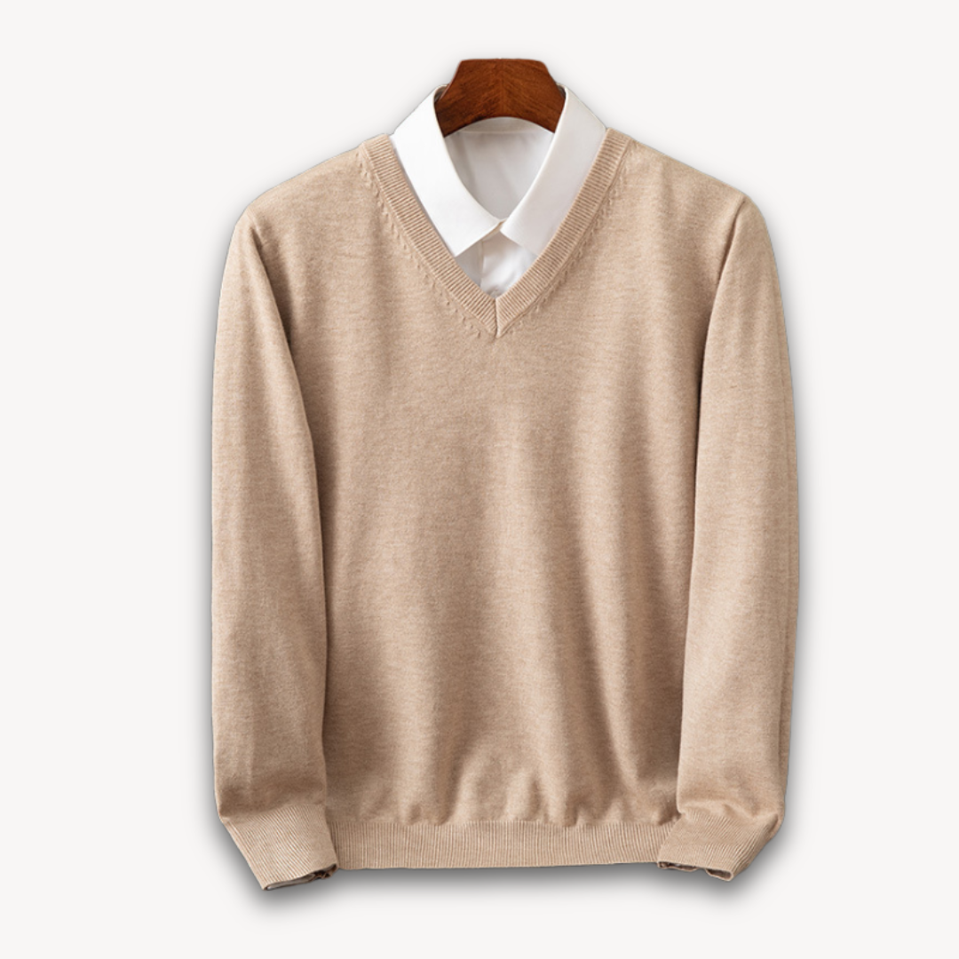 Men’s Elegant V-Neck Sweater