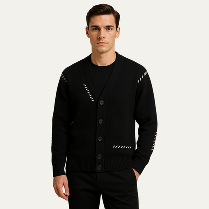 Men’s Minimalist V-Neck Cardigan