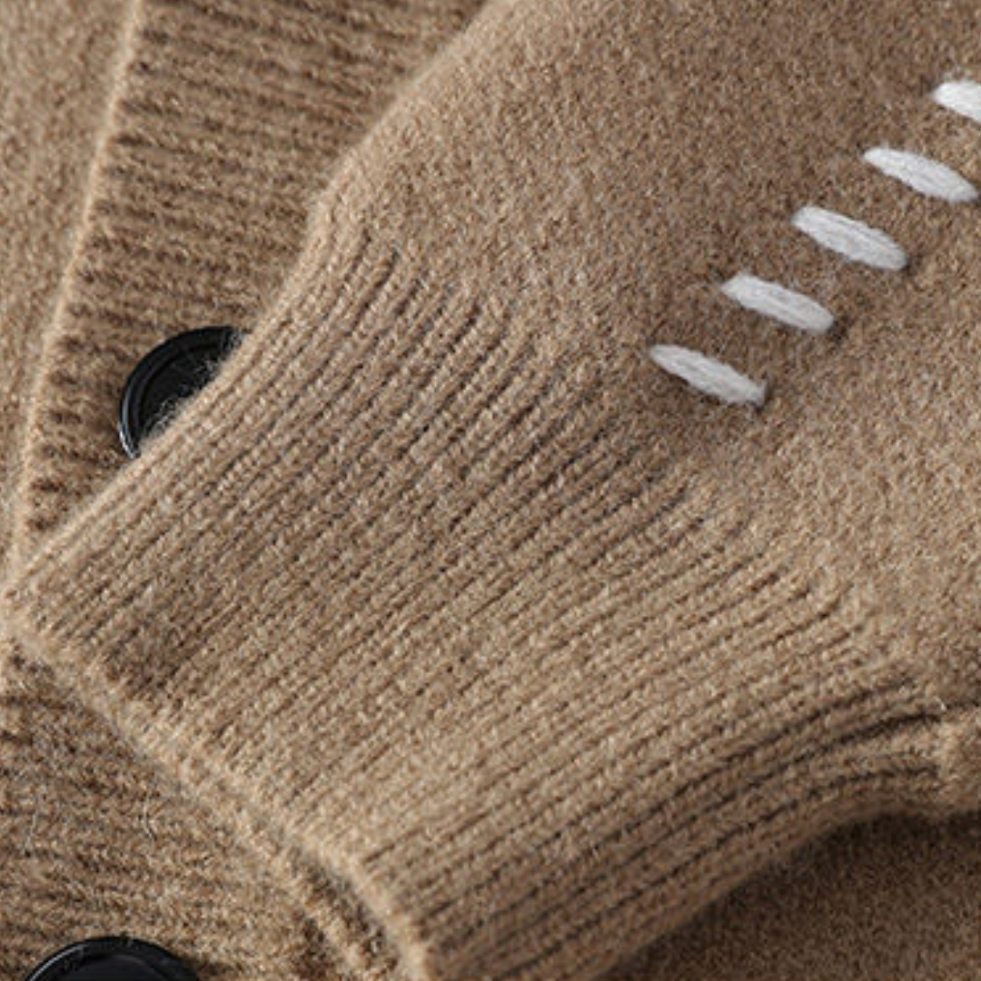 Men’s Minimalist V-Neck Cardigan