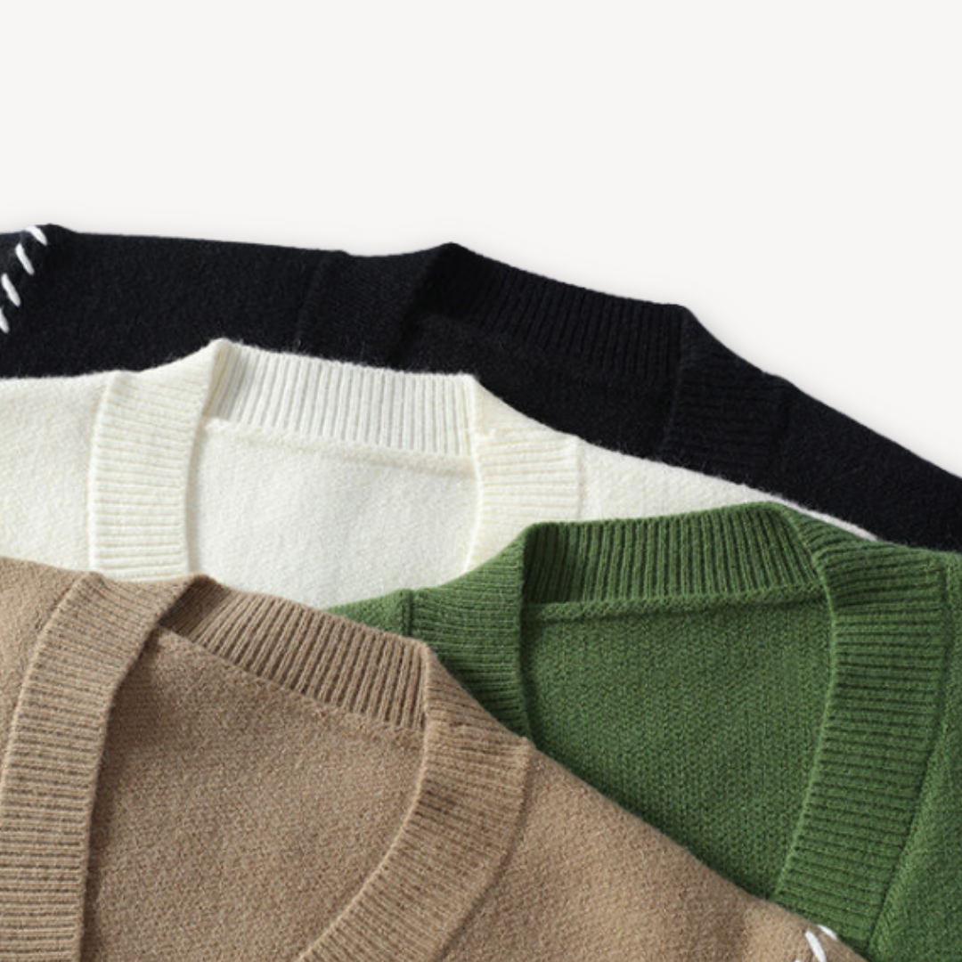 Men’s Minimalist V-Neck Cardigan