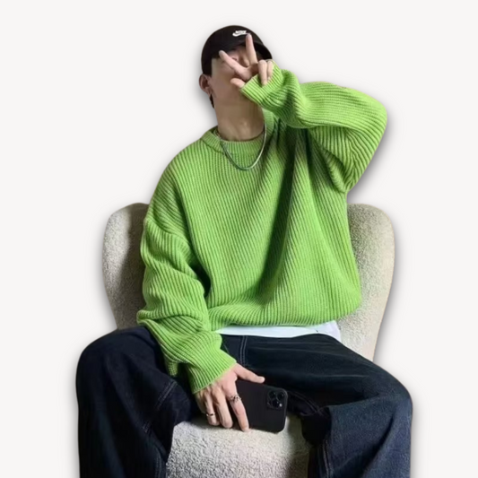 Men’s Wide Rib Crewneck Sweater