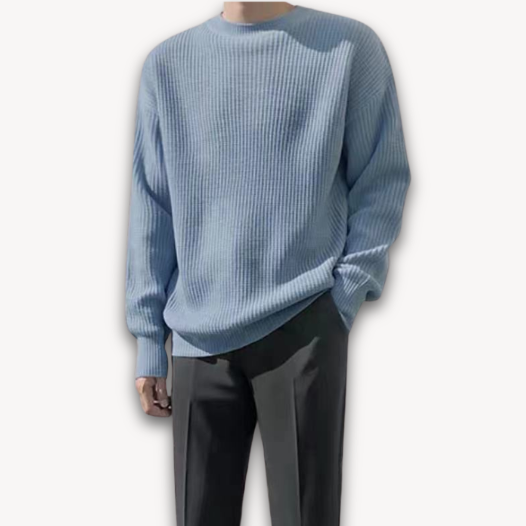 Men’s Wide Rib Crewneck Sweater