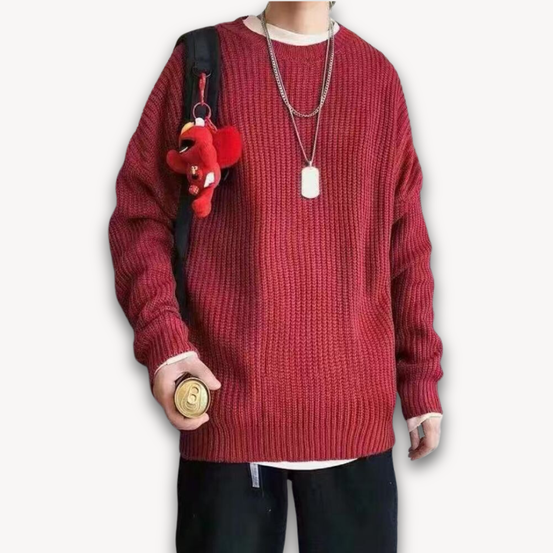 Men’s Wide Rib Crewneck Sweater