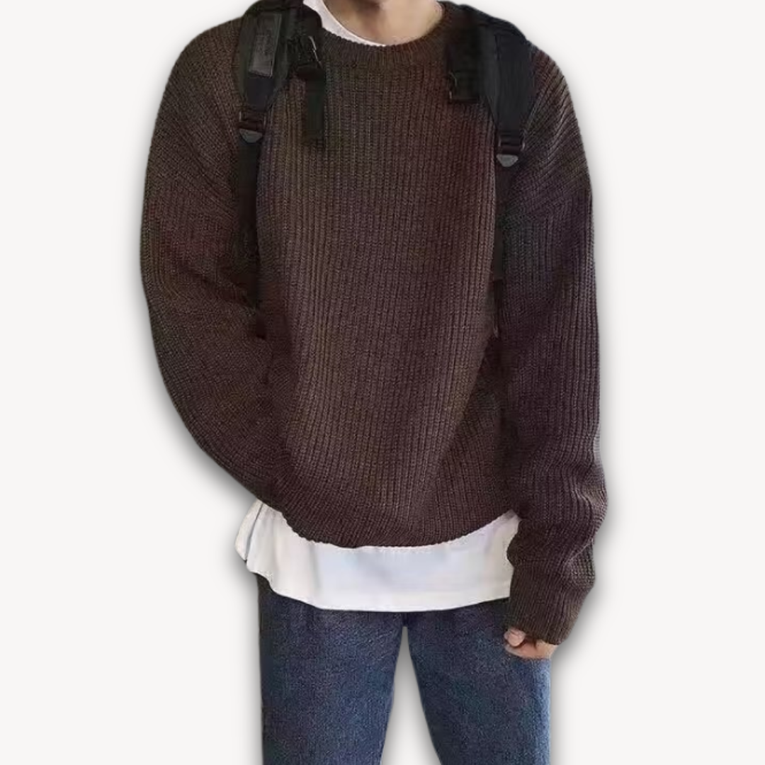 Men’s Wide Rib Crewneck Sweater
