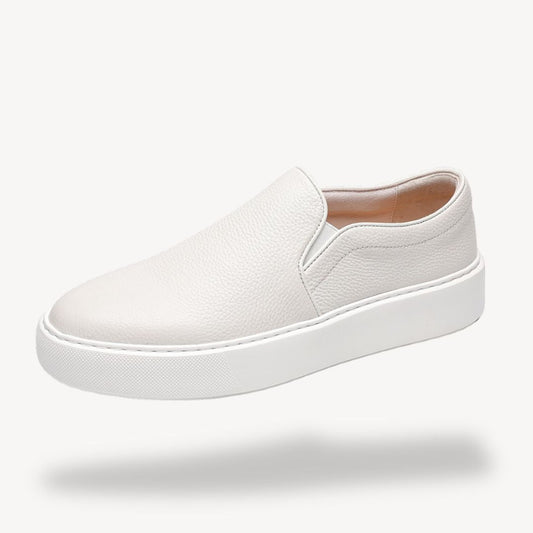 Men’s Pebbled Leather Slip-On Sneakers