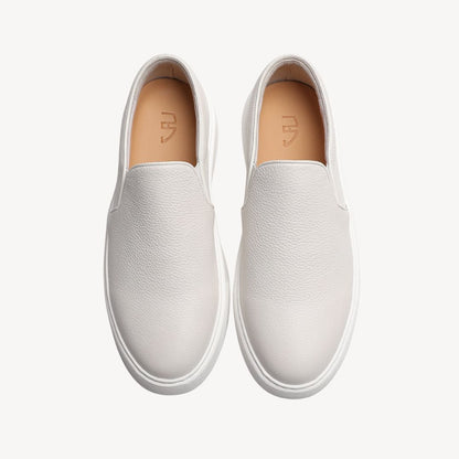 Men’s Pebbled Leather Slip-On Sneakers