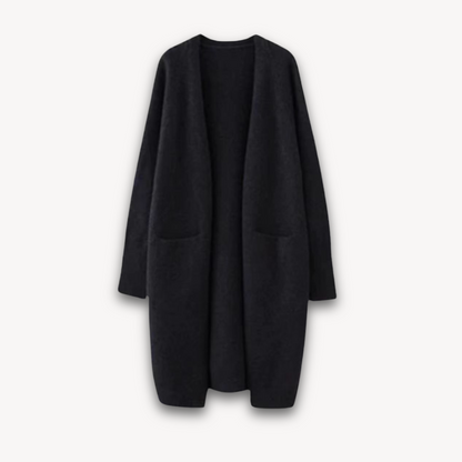 Women's Cashmere Cardigan - Long Open Front