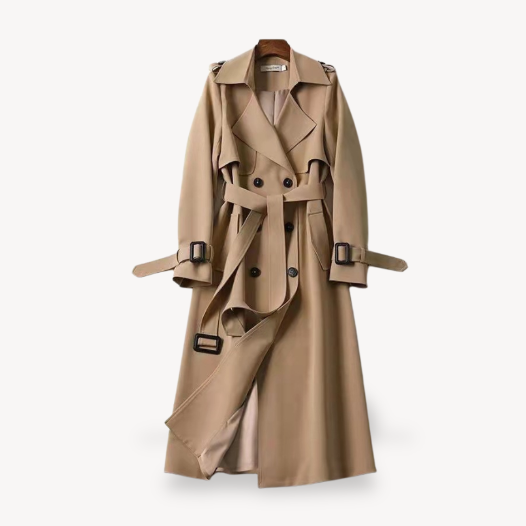 Women’s Elegant Lace Up Trench Coat