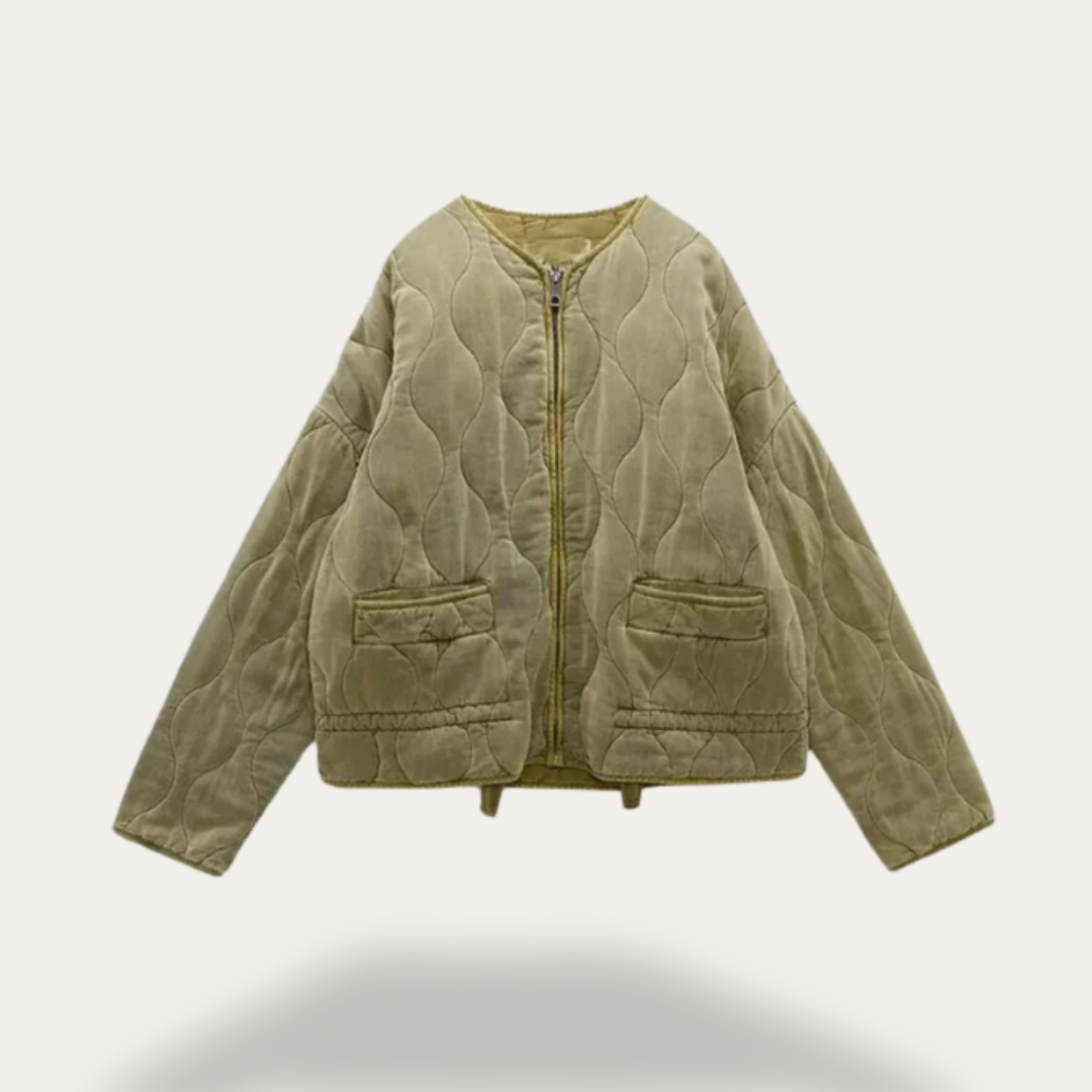 Women’s Diamond Pattern Winter Jacket