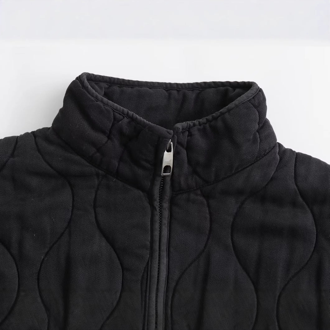 Women’s Diamond Pattern Winter Jacket