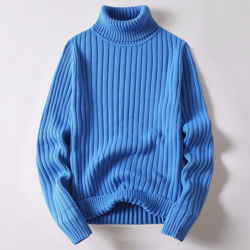Merino wool turtleneck sweater for men