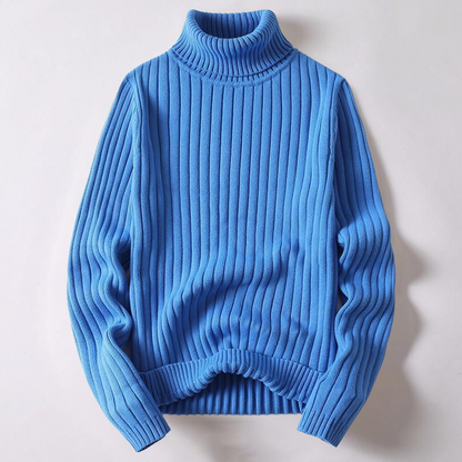 Merino wool turtleneck sweater for men