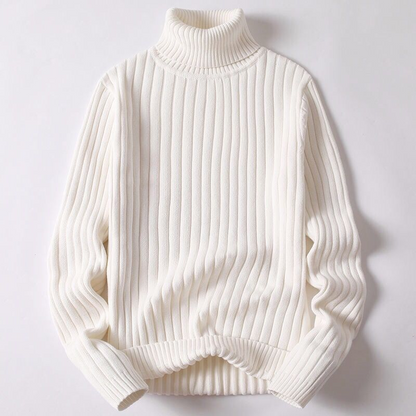 Merino wool turtleneck sweater for men