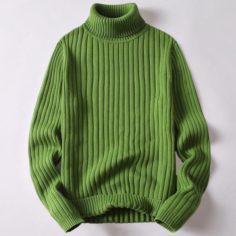 Merino wool turtleneck sweater for men