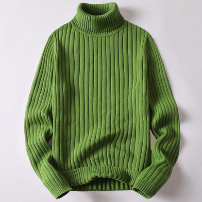 Merino wool turtleneck sweater for men