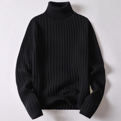 Merino wool turtleneck sweater for men