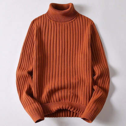 Merino wool turtleneck sweater for men