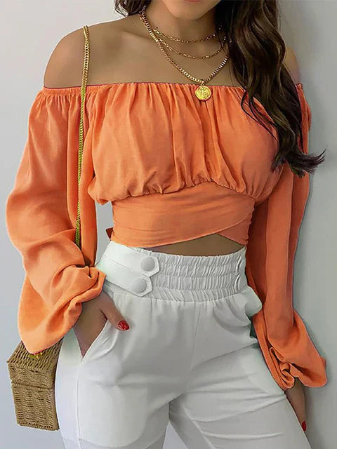Luanne Blouse | Boho Off-Shoulder Blouse