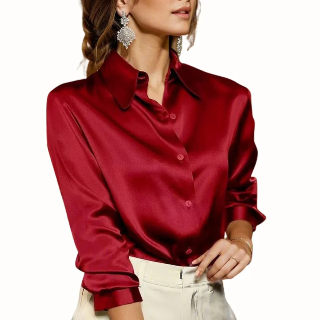 Classic Ladies Long-Sleeve Shirt - BritishElegance