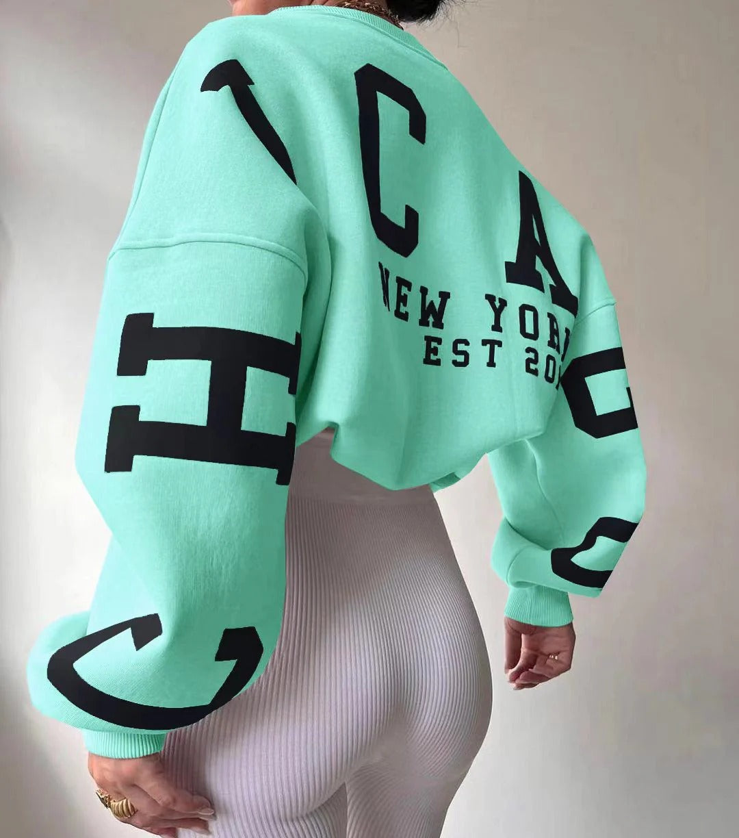 Relaxed Fit Crew Neck Women's Sweatshirt
