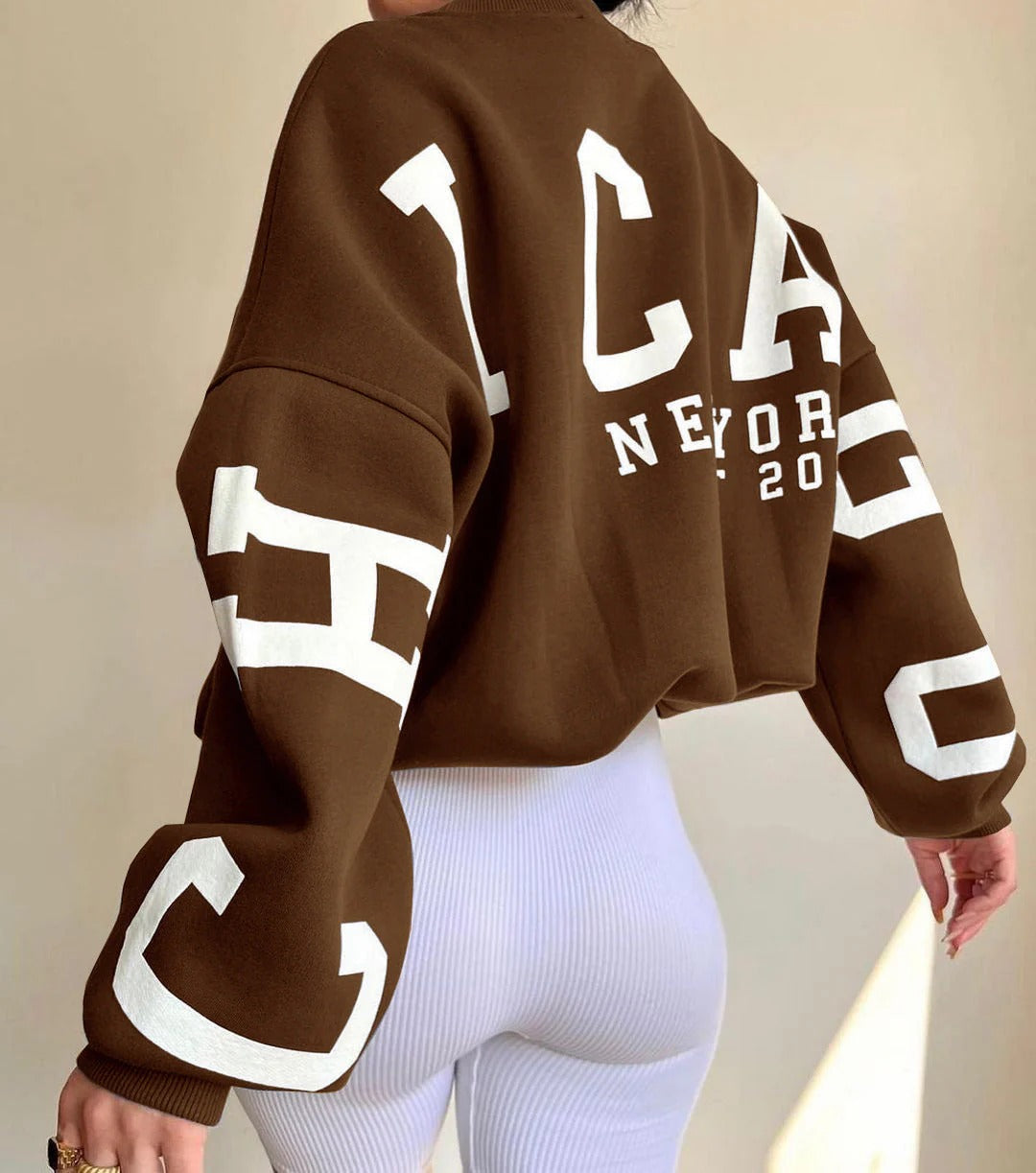 Relaxed Fit Crew Neck Women's Sweatshirt