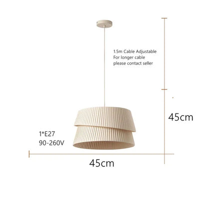 Elegant Linen Pendant Light