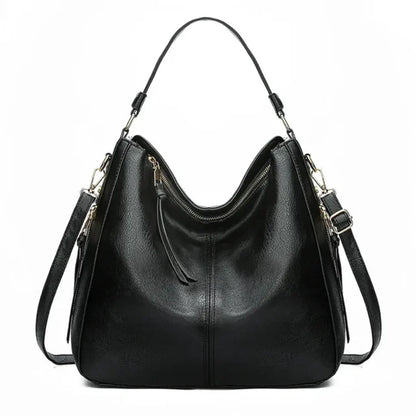 Elegant handbag ladies black - Spacious bag Frida