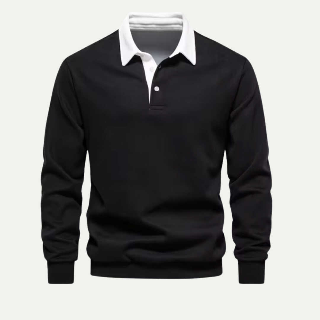 Men’s Classic Contrast-Collar Shirt
