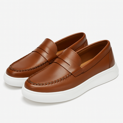 Men’s Leather Slip-On Sneakers