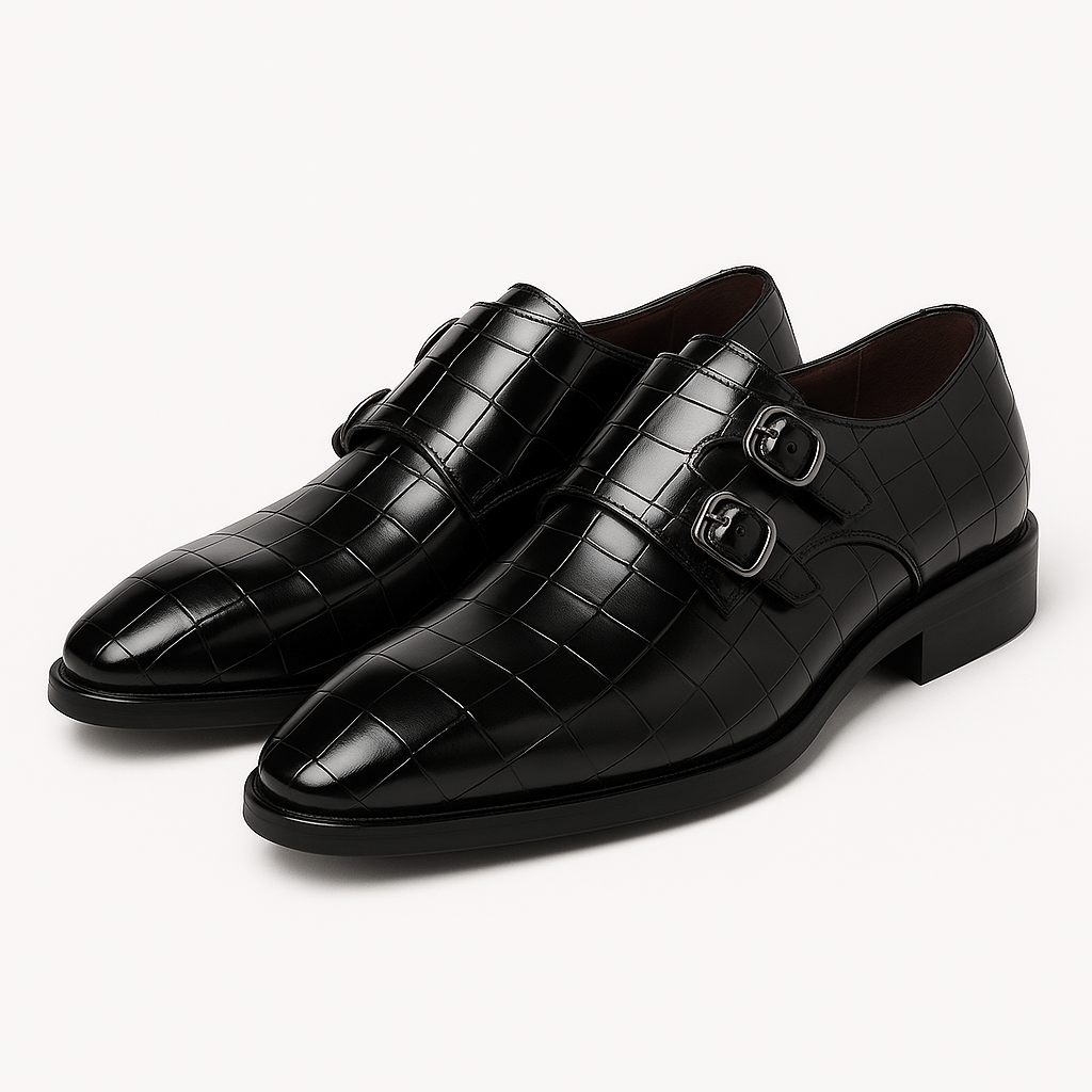 Men’s Buckle Square Toe Shoes