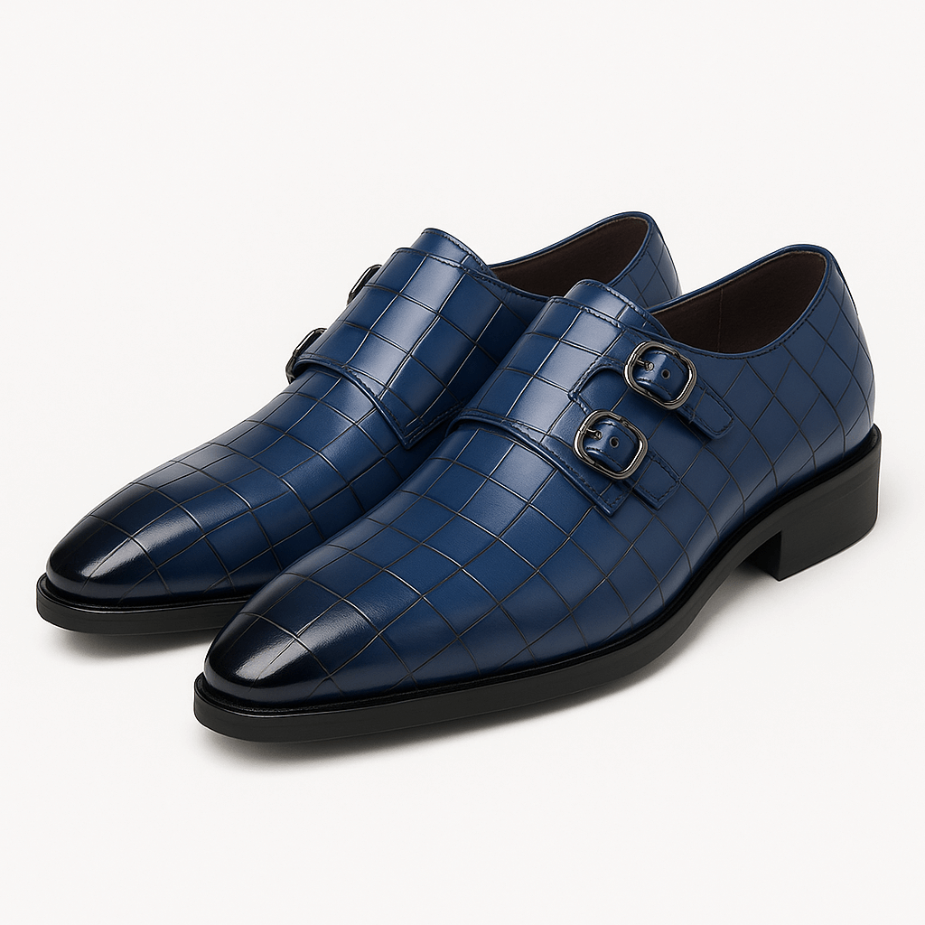 Men’s Buckle Square Toe Shoes