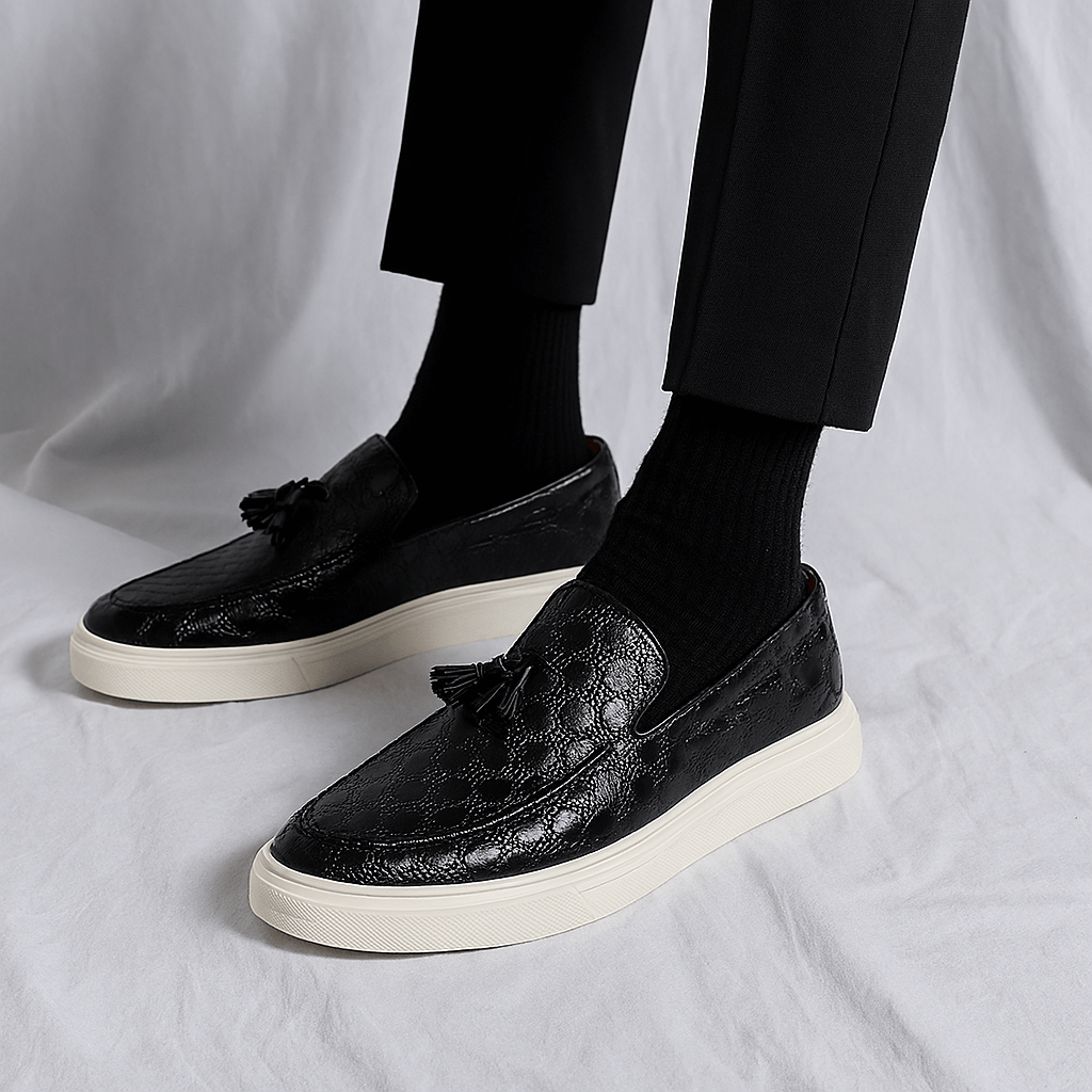 Men’s Leather Tassel Casual Shoes