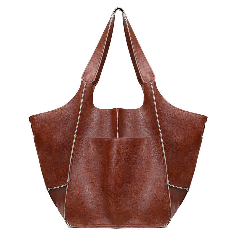 LuxuraLeather | Elegant Versatile Oversized Weekender Handbag