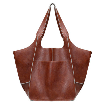 LuxuraLeather | Elegant Versatile Oversized Weekender Handbag