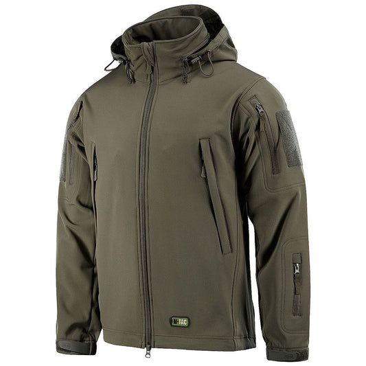 Waterproof Men's Hooded Softshell Jacket with Thermal Lining - BritishElegance