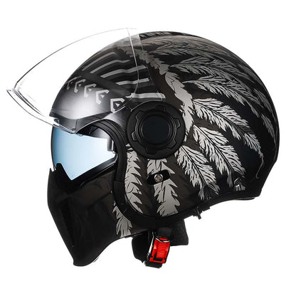 Safe Dual Visor Full Face Motorcycle Helmet - BritishElegance