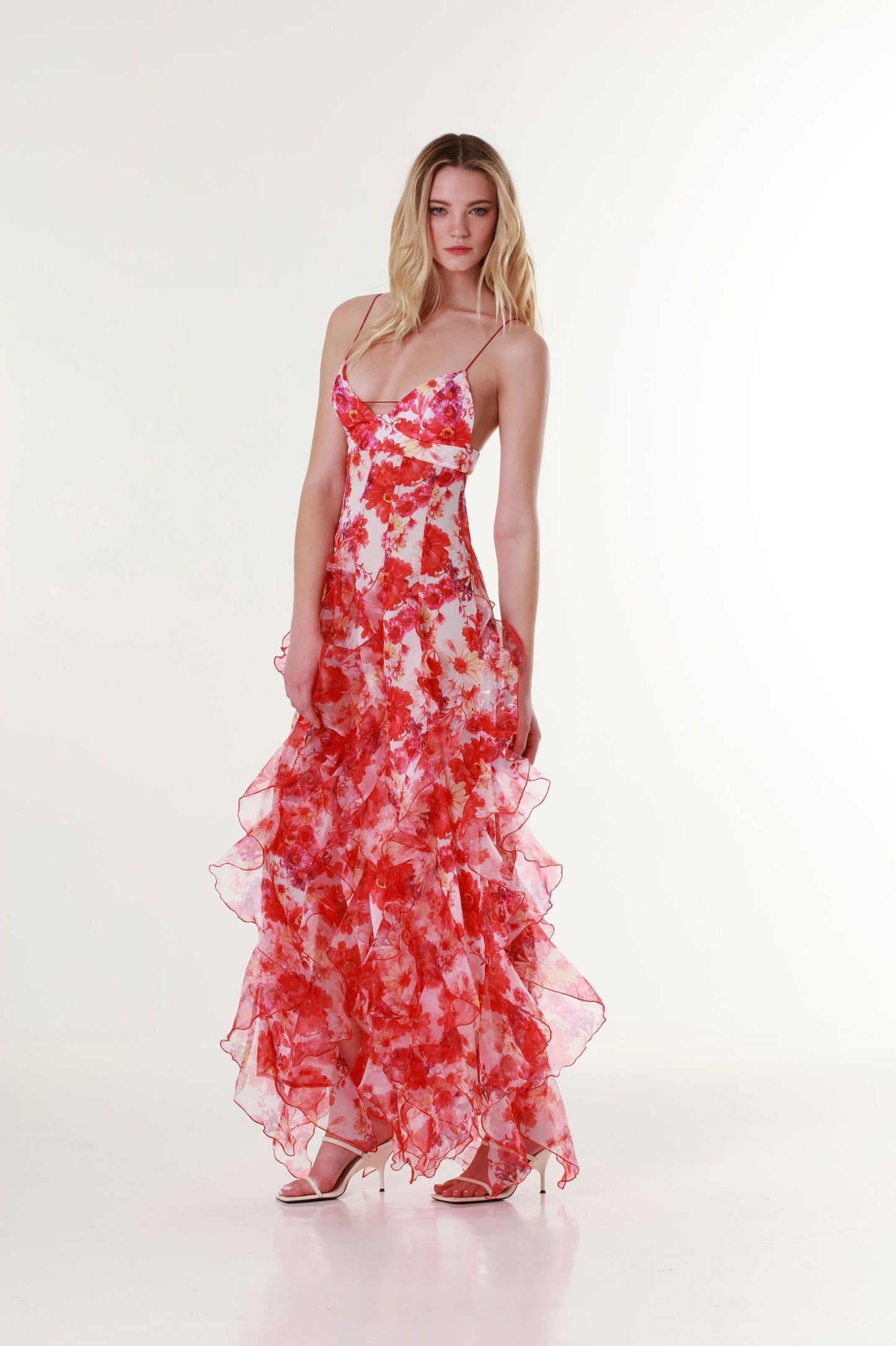 Beautiful Flower Long Dress for Women