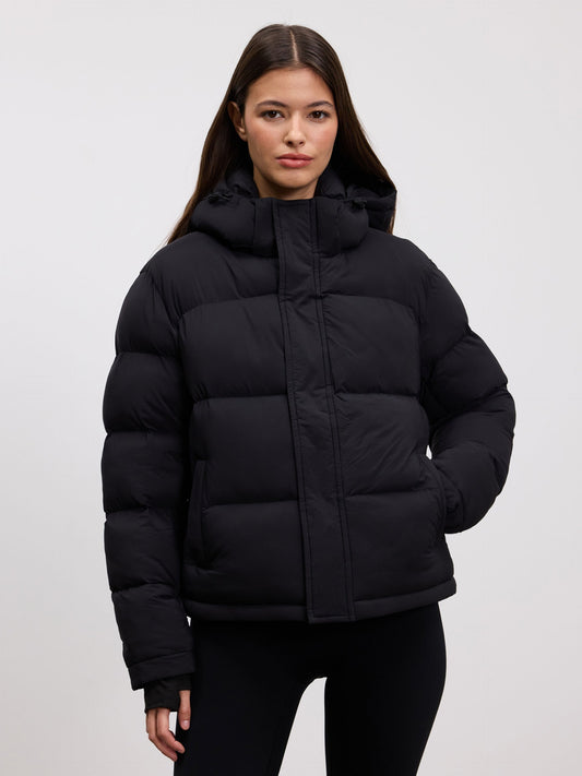 Women's Waterproof Short Down Jacket – Thermal Hooded Coat - BritishElegance