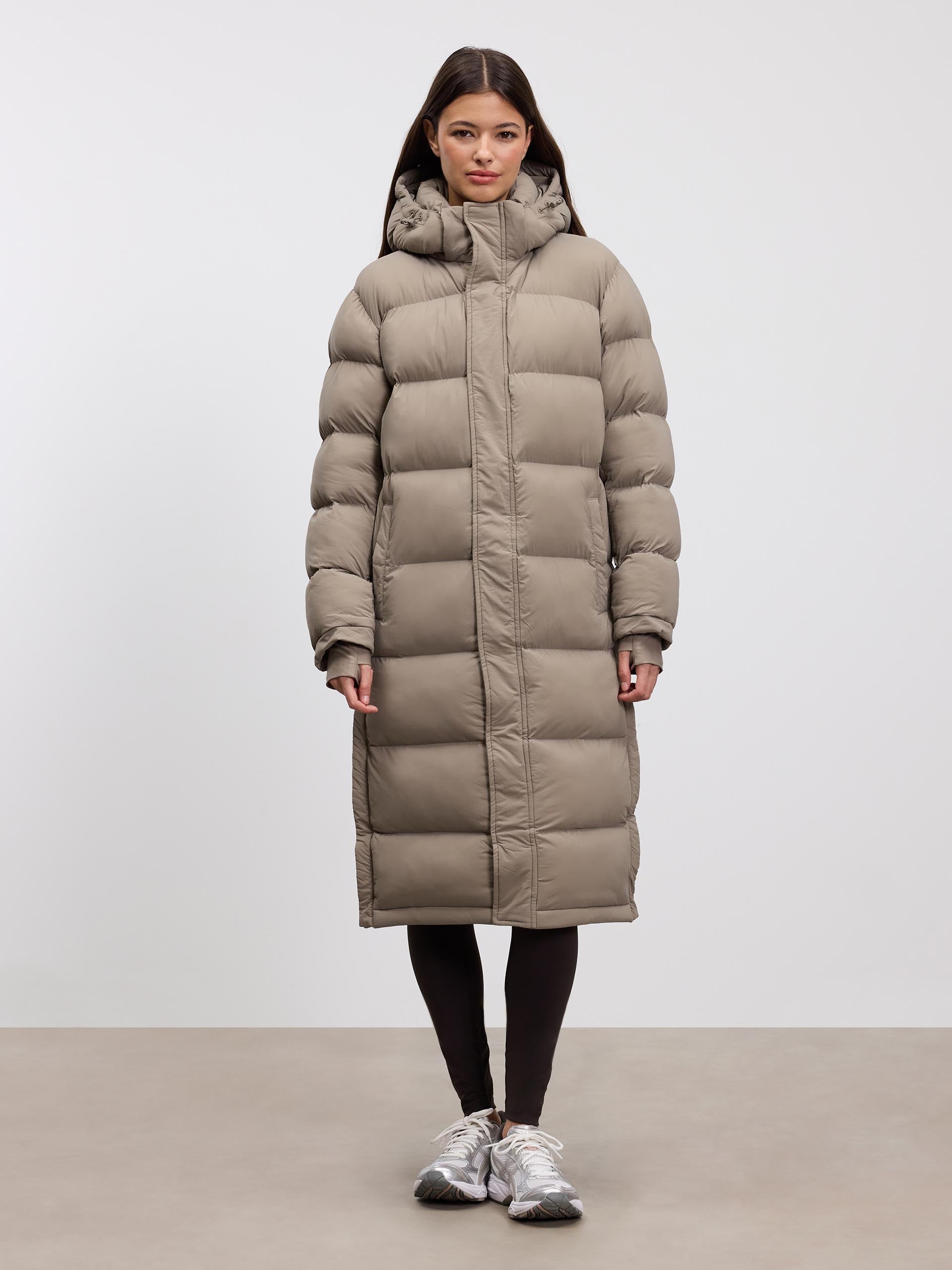 Ladies Thick Down Parka - Warm Full Length Coat - BritishElegance